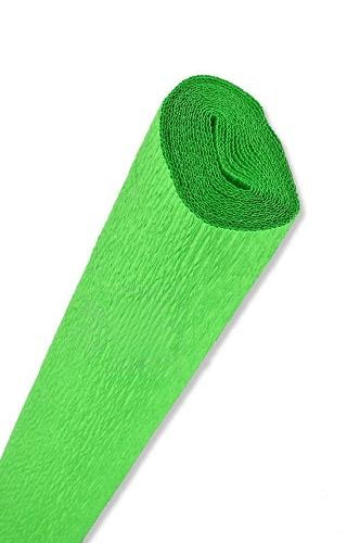 CARTA CRESPA - ROTOLO CM.50X250 - VERDE FLUO