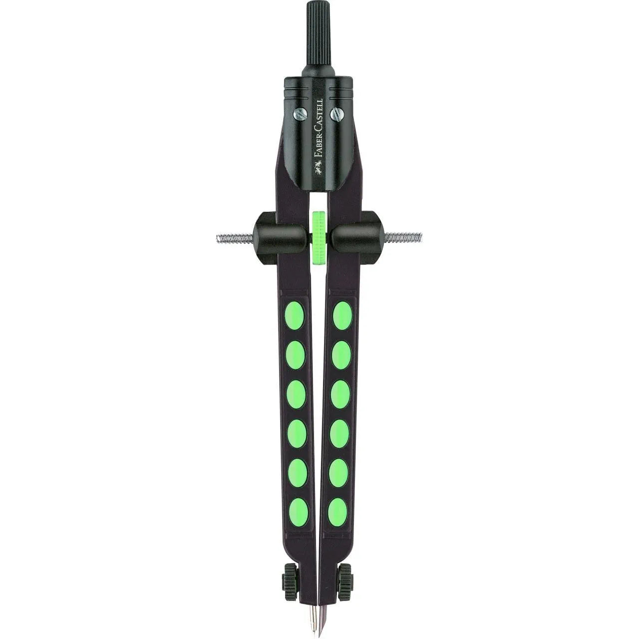 COMPASSO BALAUSTRONE FACTORY NEON VERDE FABER-CASTELL