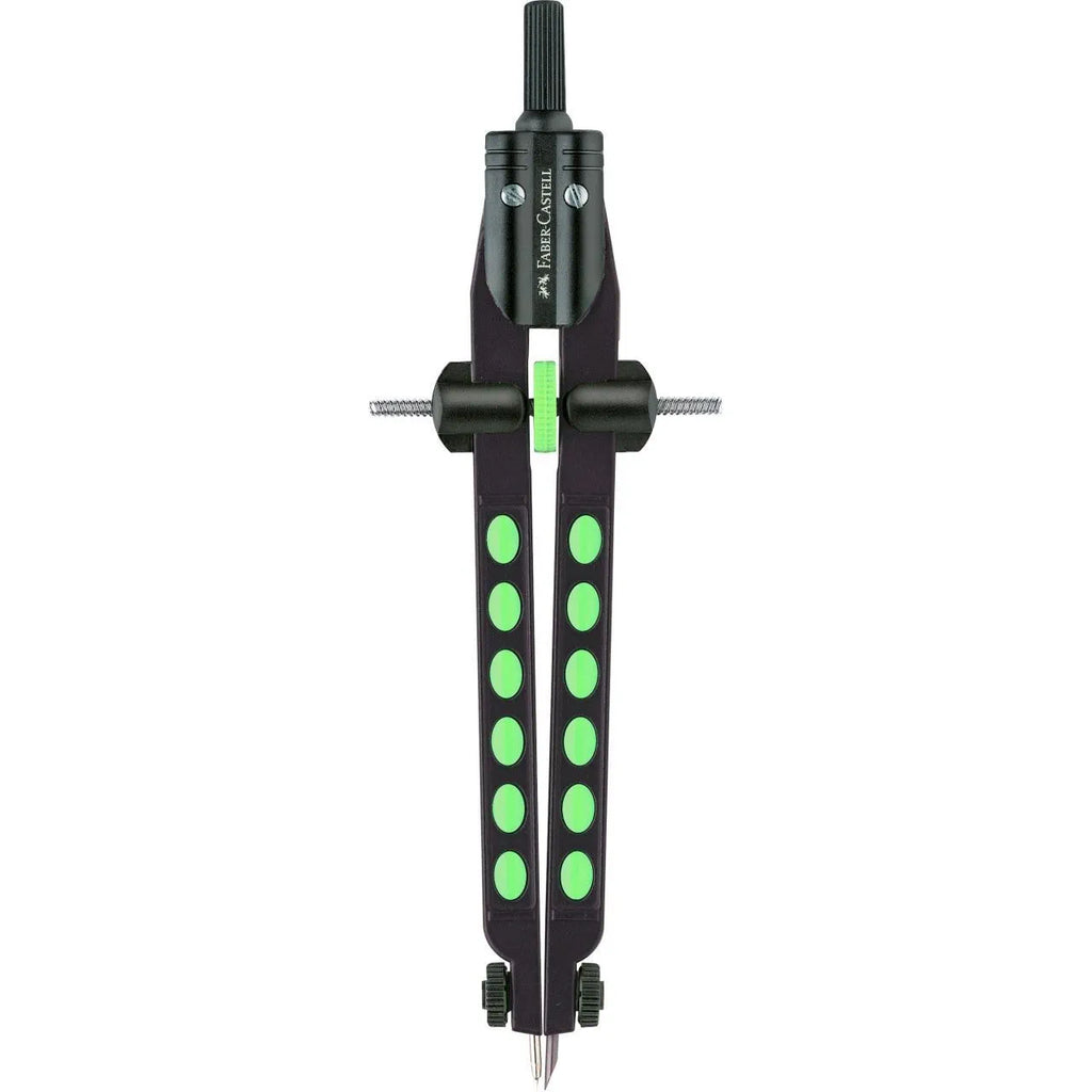 COMPASSO BALAUSTRONE FACTORY NEON VERDE FABER-CASTELL