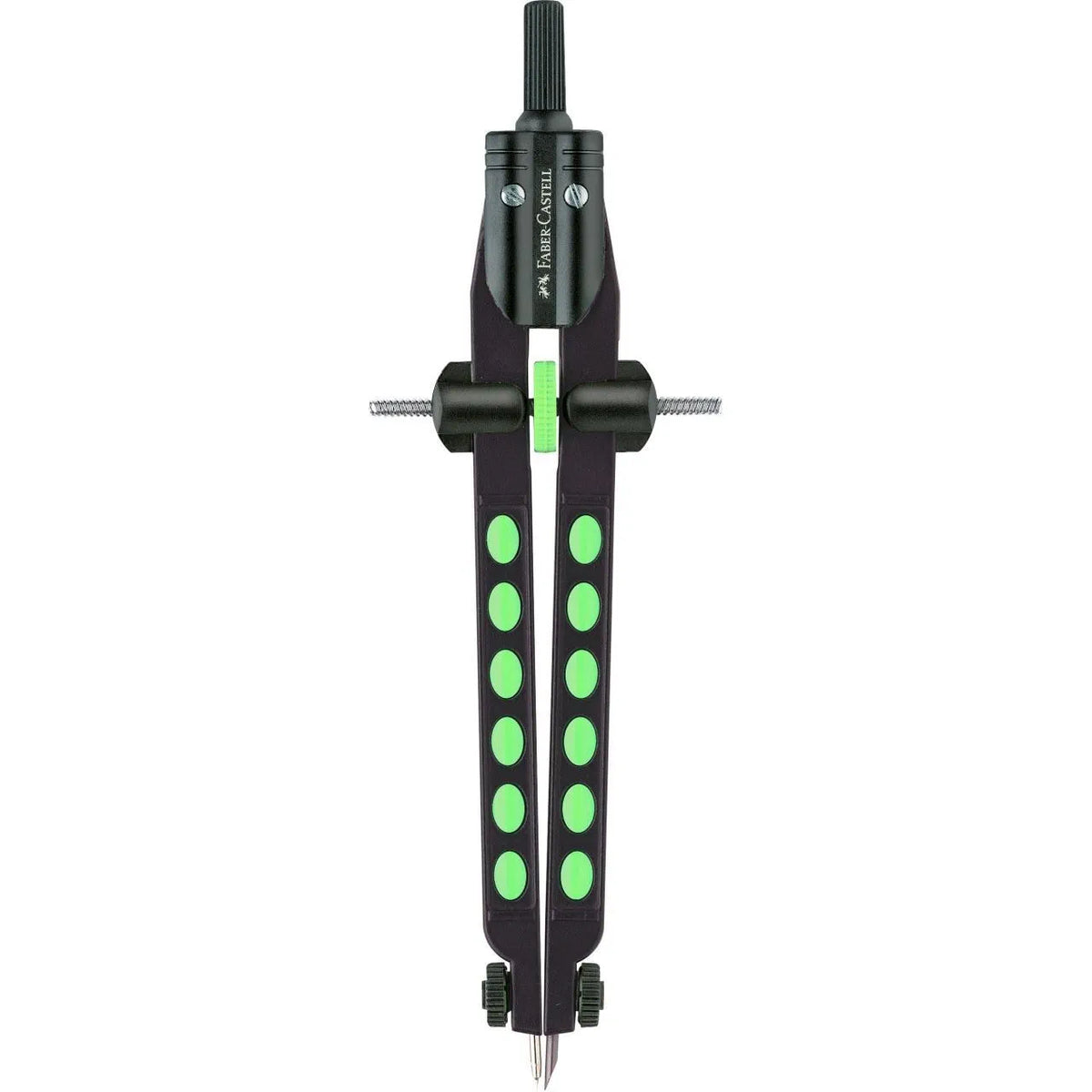 COMPASSO BALAUSTRONE FACTORY NEON VERDE FABER-CASTELL