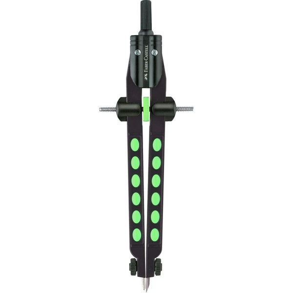 COMPASSO BALAUSTRONE FACTORY NEON VERDE FABER-CASTELL