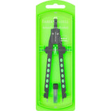 COMPASSO BALAUSTRONE FACTORY NEON VERDE FABER-CASTELL