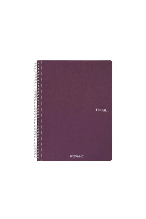QUADERNO C/SPIRALE A4 ECOQUA QUADRETT. 0.5MM VINO