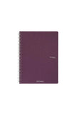 QUADERNO C/SPIRALE A4 ECOQUA QUADRETT. 0.5MM VINO