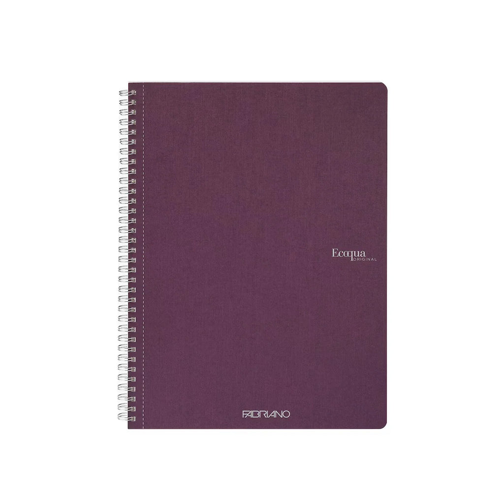 QUADERNO C/SPIRALE ECOQUA A5 1RIG CARTONATO VINO