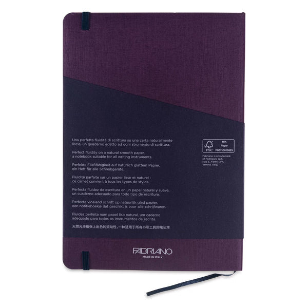 TACCUINO ECOQUA PLUS C/ELASTICO A5 1 RIGO VIOLA