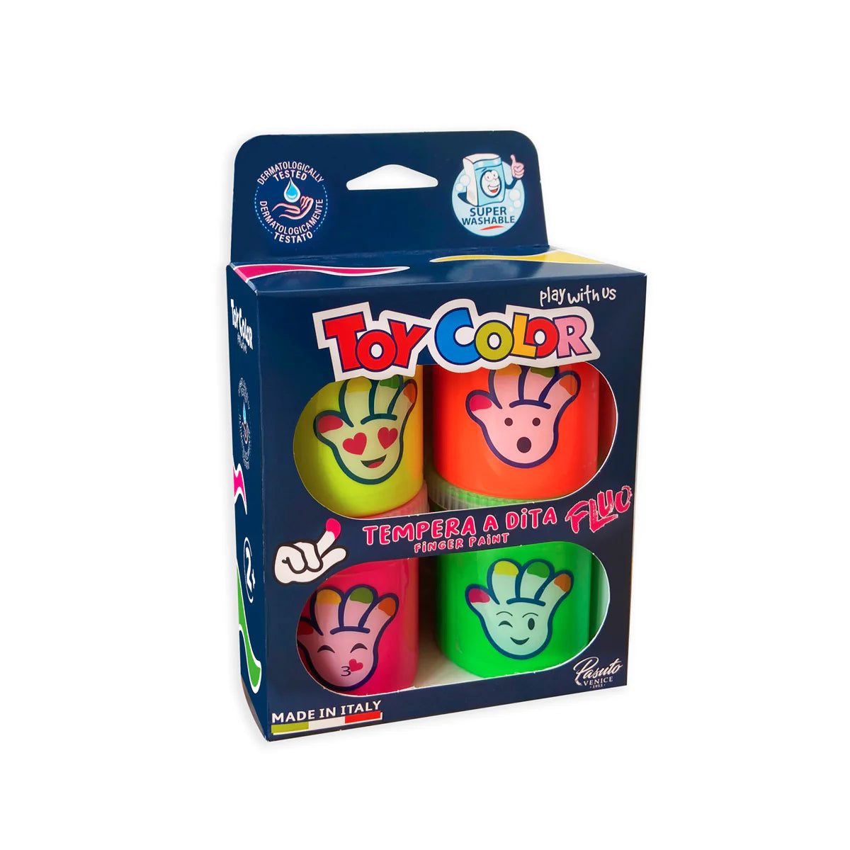 TEMPERA DITA TOY FLUORESCENTE 4 COL. ML.80 Immagine principale del prodotto
