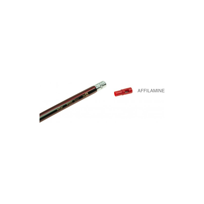 PORTAMINE A SCATTO 2MM WILER FUSTO ROSSO E NERO