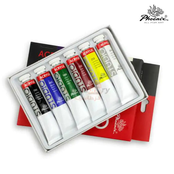 COLORI ACRILICI - SCATOLA 6 TUBI ML.22 -COLORI ASS