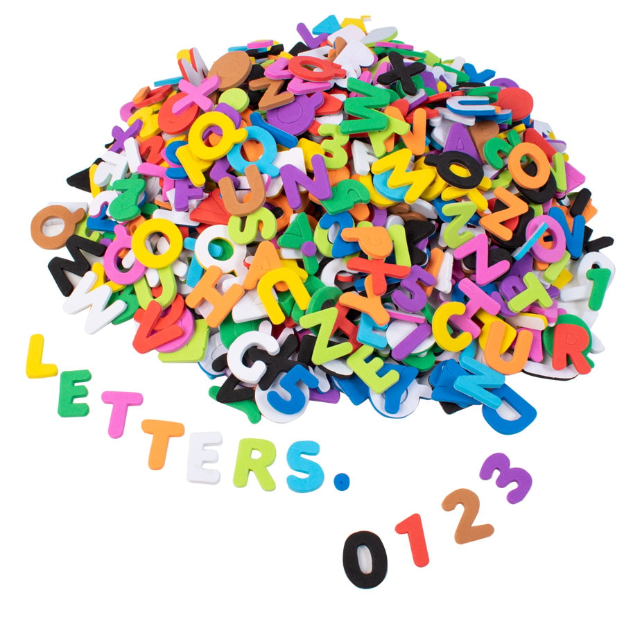 FORME IN EVA ADESIVE LETTERE&NUMERI SET PZ. 1000