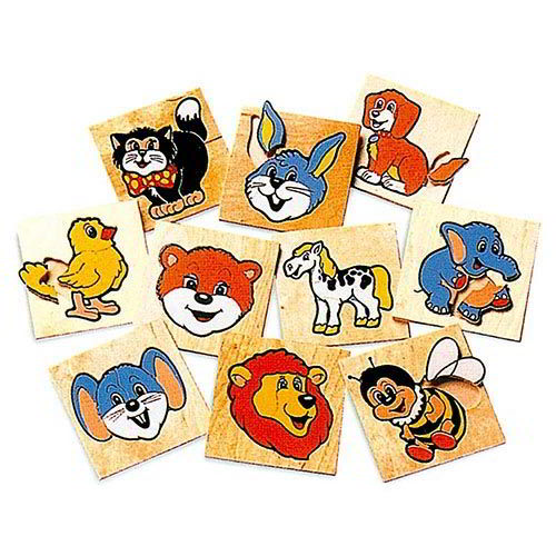 MINI PUZZLE ANIMALI - SET 10 PZ.