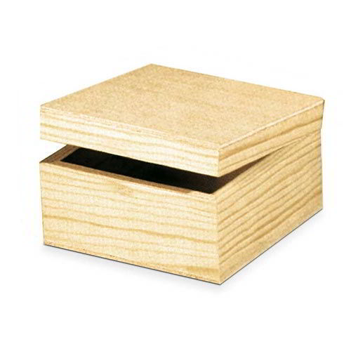 SCATOLA IN LEGNO CM.15X15X9H