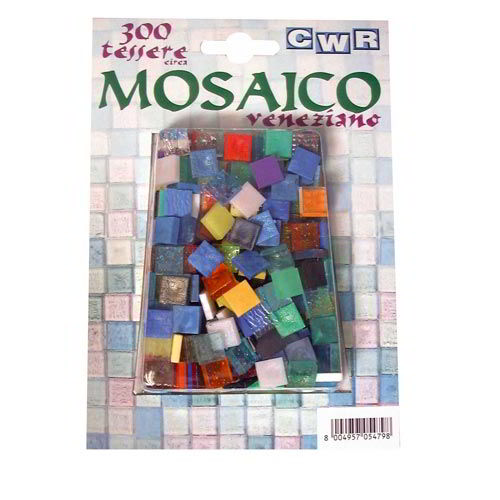 TESSERE MOSAICO PLASTICA - BLISTER 300 PZ. - ASSORTITI