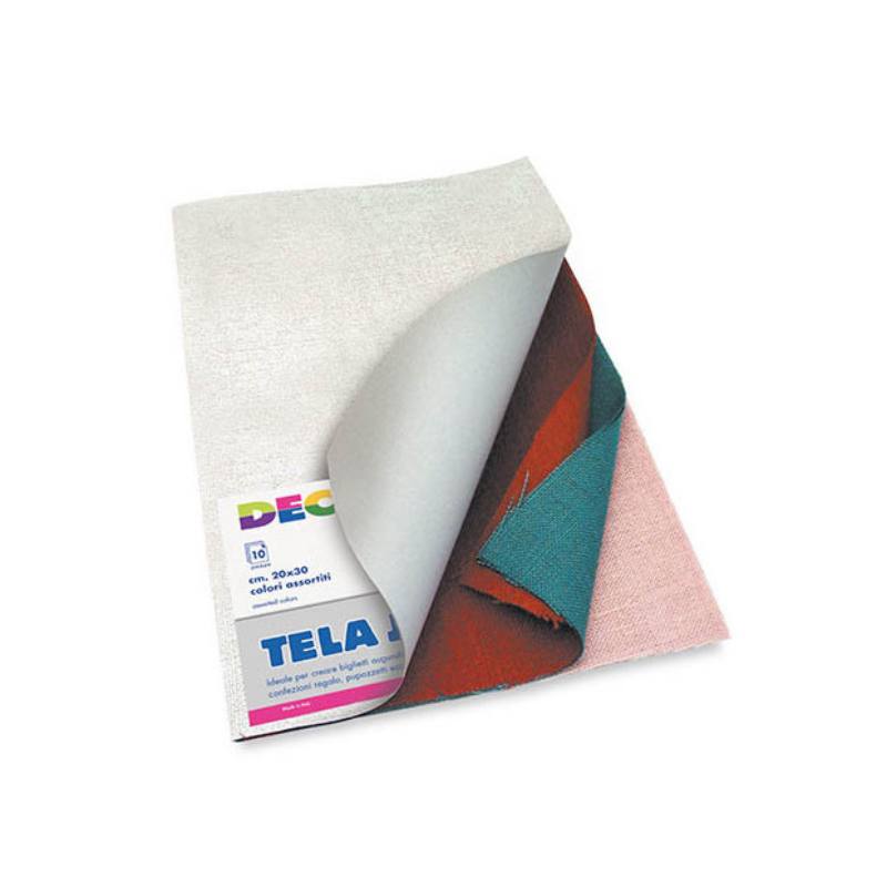 PEZZE JUTA CM.20X30 - CONF. 10 PZ. - COLORI ASS.