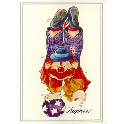 CARTA DECOUPAGE 3D CM.9X12 - CONF. 4 FG. - CLOWN