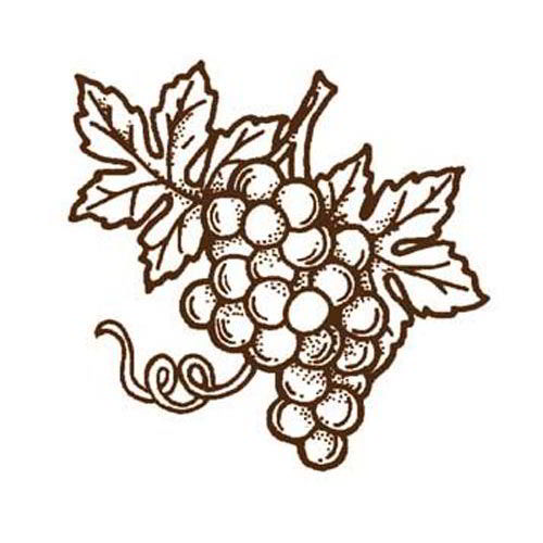TIMBRO EMBOSSING - GRAPPOLO D'UVA