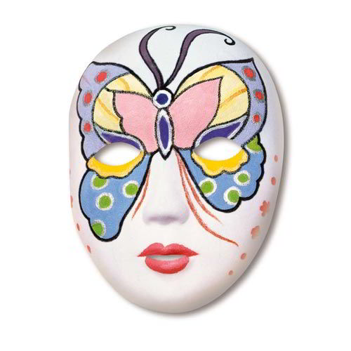 MASCHERA DA DECORARE CM.15X21 DONNA