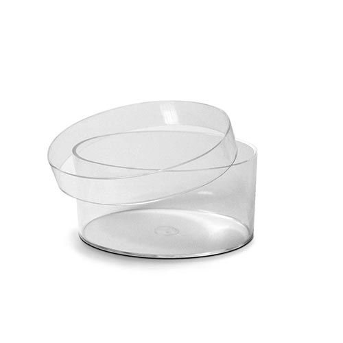 SCATOLETTA KRISTALL OVALE CM.10X7X5 - CONF.3 PZ.