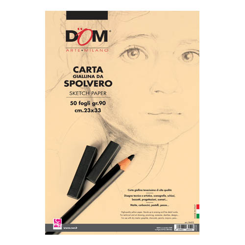 CARTA SPOLVERO CM.23X33 - BLOCCO 50 FG.