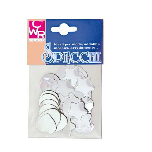 SPECCHI PLASTICI FORME ASSORTITE - BUSTA 30 PZ.