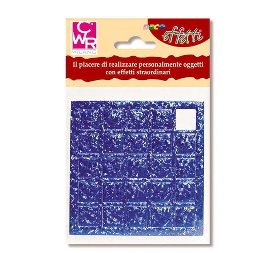 CROMOMOSAICO BUSTA 25 TESSERE 15X15 - OLO.- ARGENTO