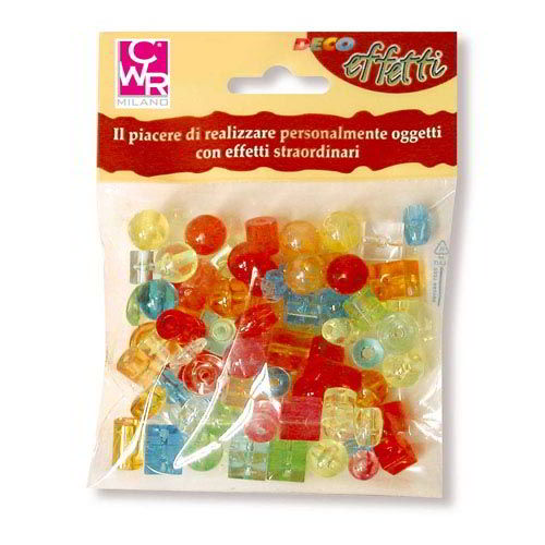 PERLE KRISTALL FORME E COLORI ASSORTITI IN BUSTA