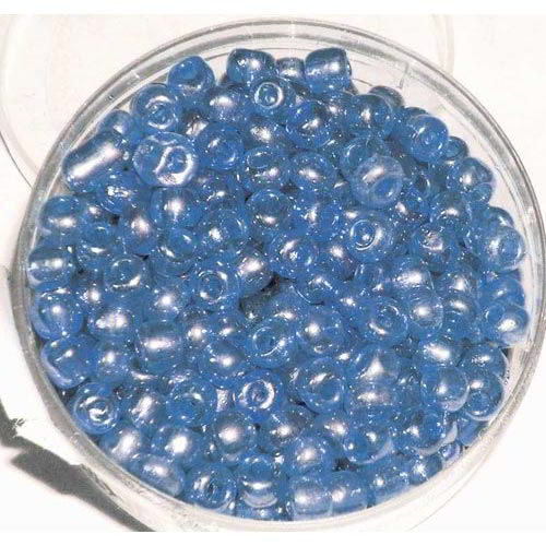 PERLE VETRO 6/0 - SCATOLINA GR.30 - BLU TRASPARENTE