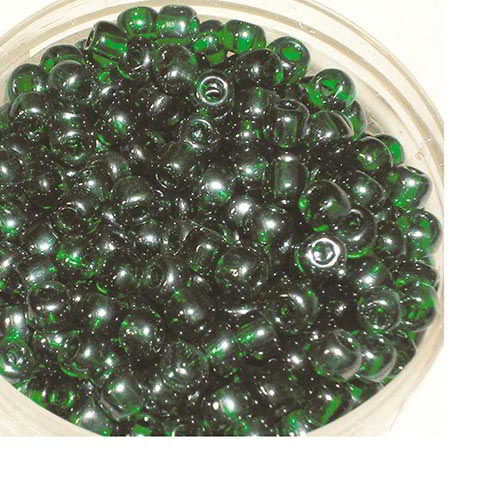 PERLE VETRO 6/0 - SCATOLINA GR.30 - SMERALDO