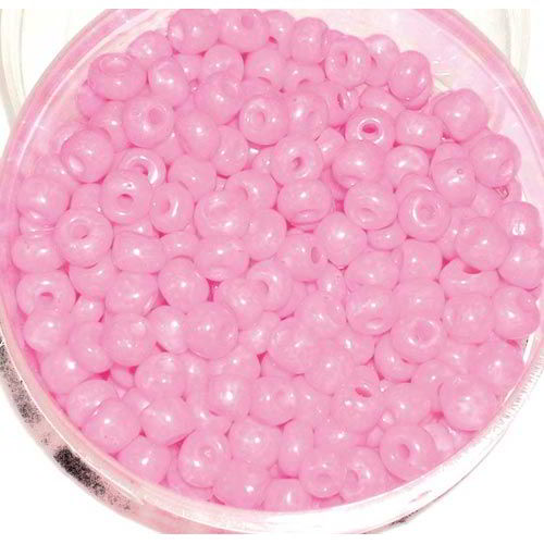 PERLE VETRO 6/0 - SCATOLINA GR.30 - ROSA FUXIA