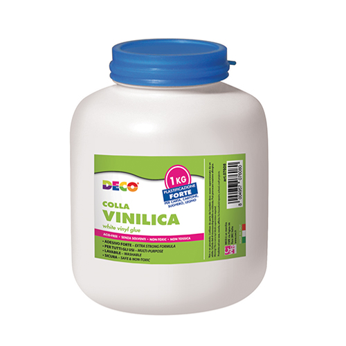 COLLA BIANCA VINILICA - BARATTOLO KG.1