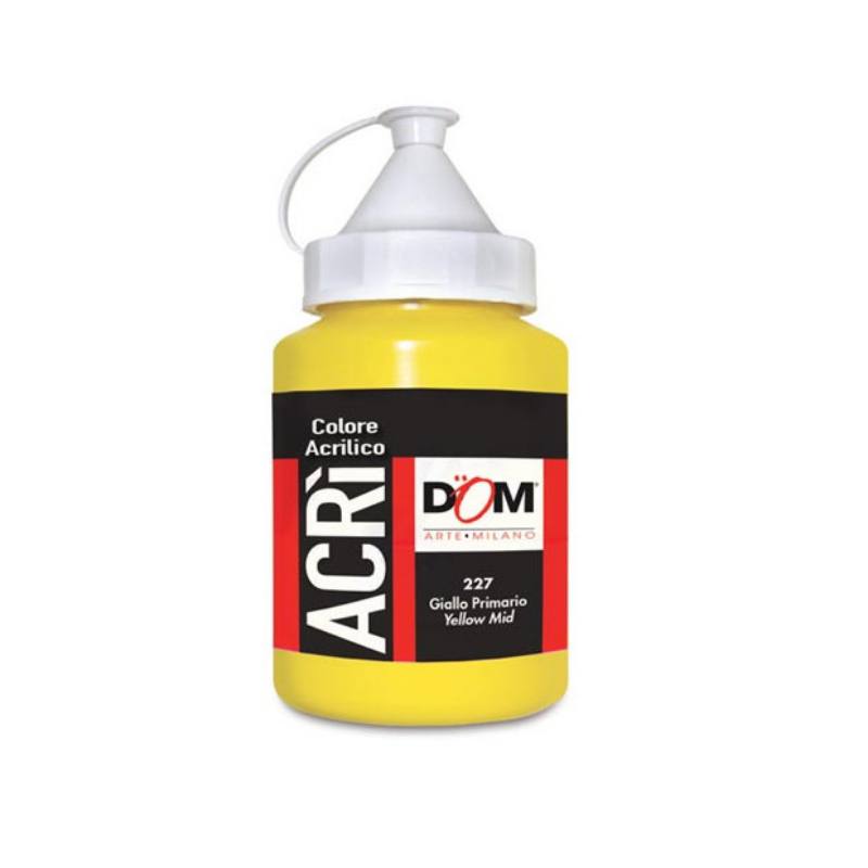 COLORE ACRILICO - FLACONE ML.250 - GIALLO PRIMARIO