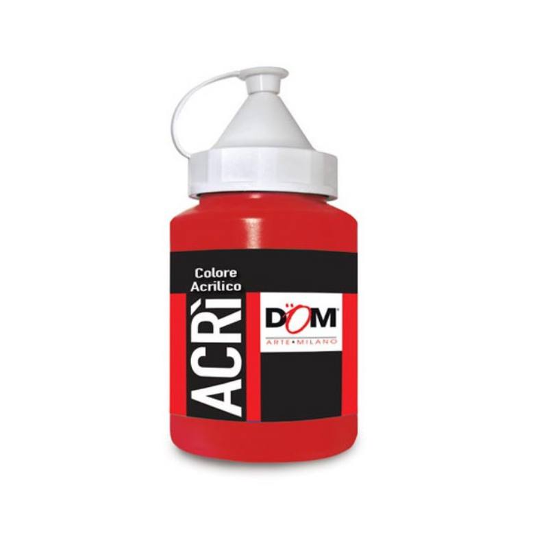 COLORE ACRILICO - FLACONE ML.250- ROSSO DI CADMIO