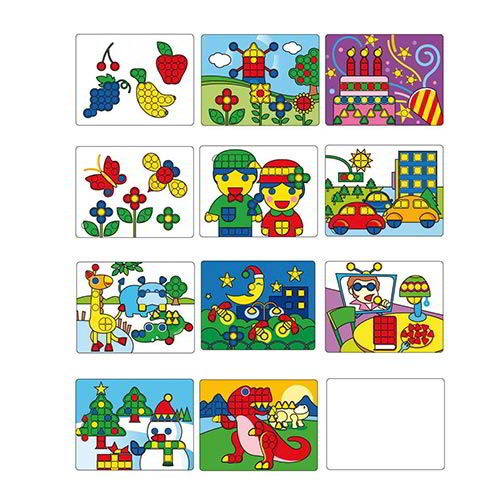 SCHEDE BIFACCIALI PER LAVAGNA MOSAICO - SET 6 PZ.