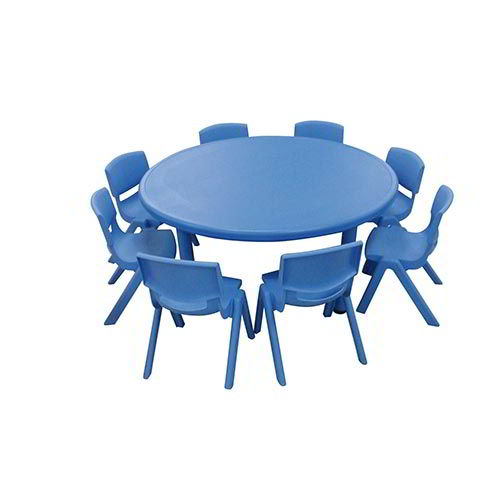 TAVOLO TONDO SERIE ELITE DIAM.CM.116X48H COLORE BLU