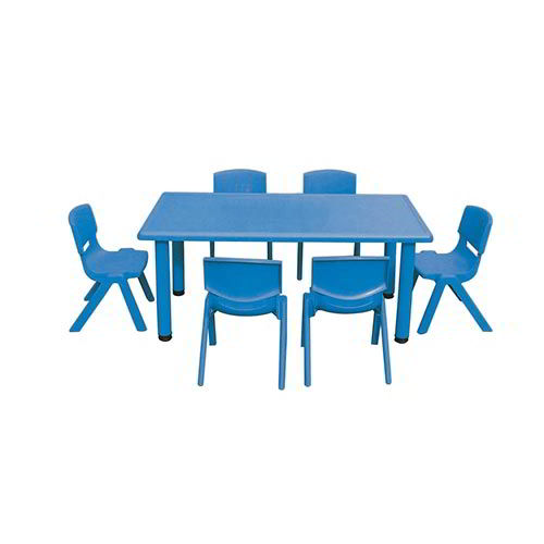 TAVOLO RETTANGOLARE SERIE ELITE CM.125X65X48H COLORE BLU