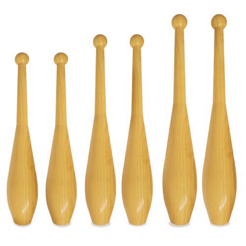 CLAVE IN LEGNO - SET 2 PZ. CM.35 H