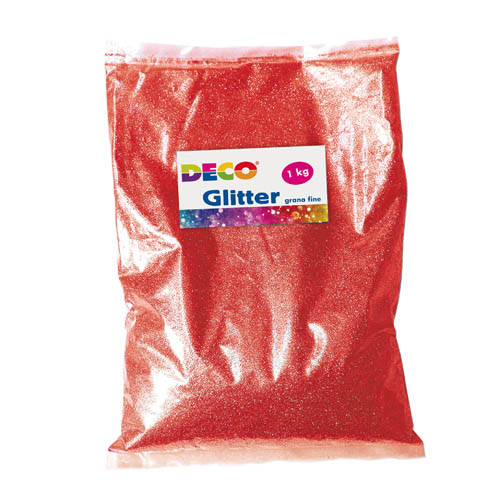 BRILLANTINI GLITTER - BUSTA KG.1 - ROSSO