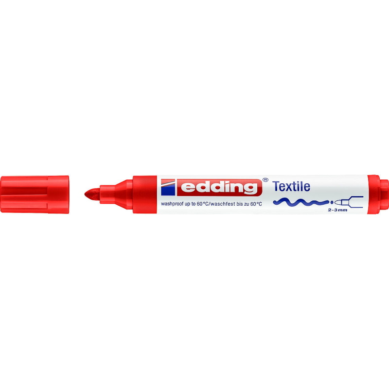 MARKER EDDING 4500 TEXTILE ROSSO