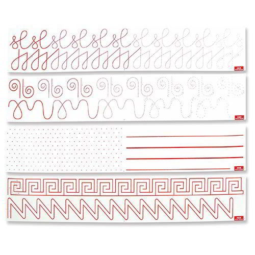 STRISCE PREGRAFISMI CM. 98X17 - SET PZ.4