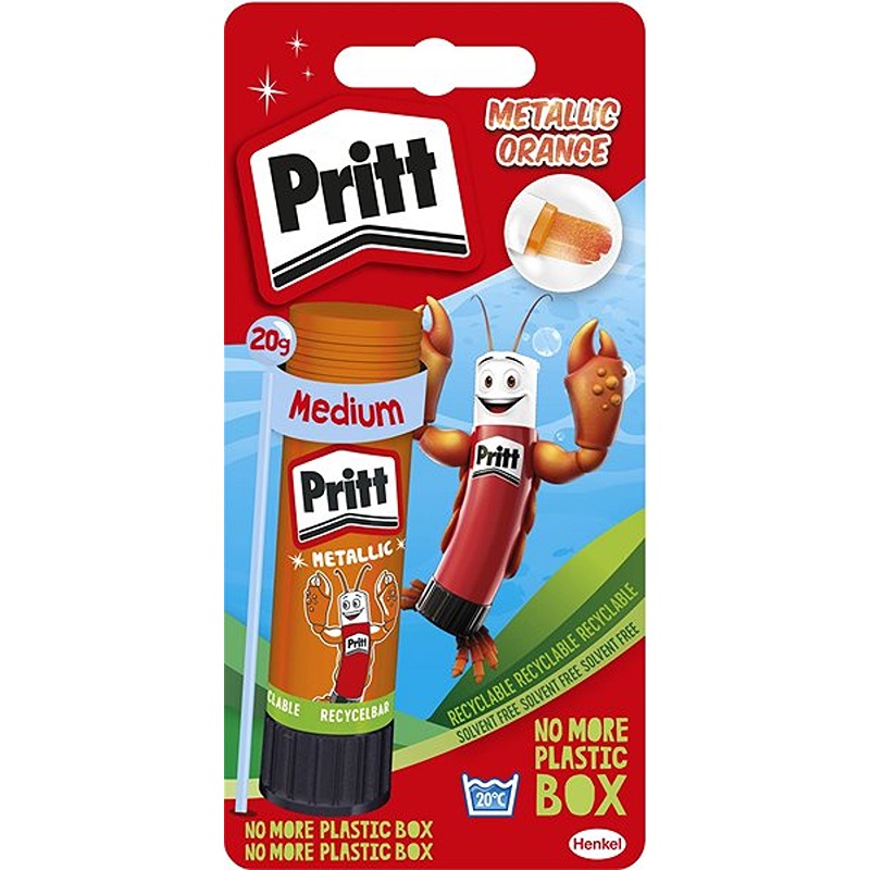 COLLA STICK PRITT METALLIC GR. 20 ARANCIONE