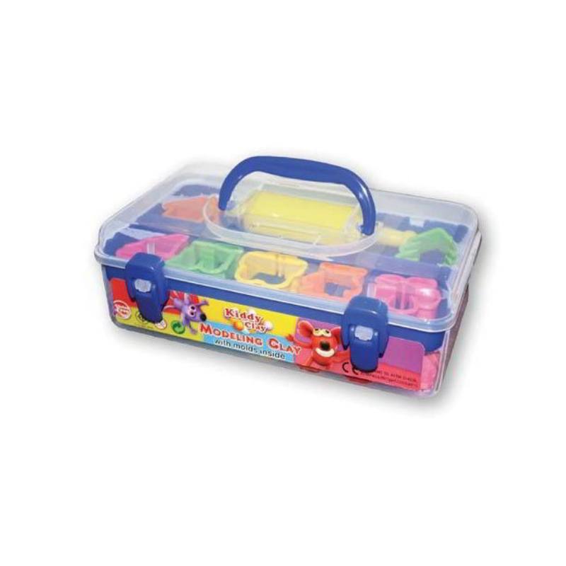 KIDDY CLAY - PLASTILINA GR.550 - 7 COLORI + ACCESS