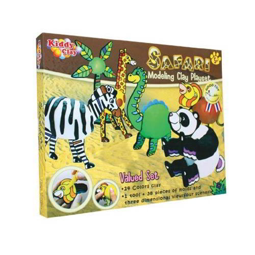 KIDDY CLAY - SCATOLA REGALO - SAFARI