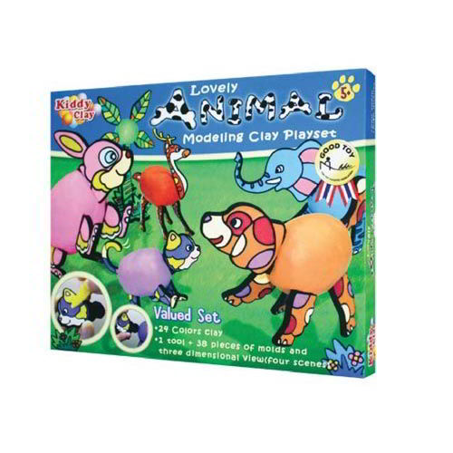 KIDDY CLAY - SCATOLA REGALO - ANIMALI