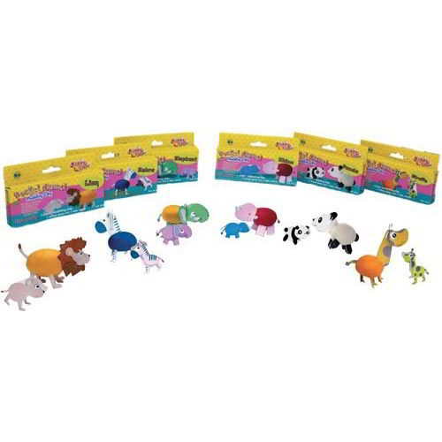 SCATOLA KIDDY CLAY -  CREA IL TUO ANIMALE - CONF.6 PZ.