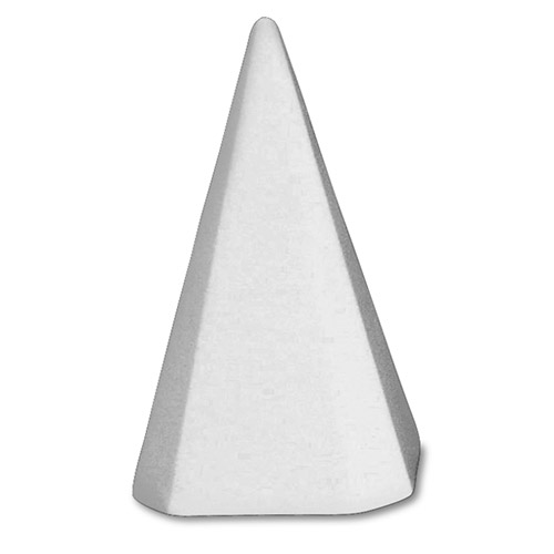 PIRAMIDE IN POLISTIROLO CM.9X9X12,5H - CONF.6 PZ.