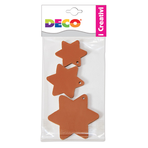 STELLE TERRACOTTA - SET 3 PZ. ASSORTITI