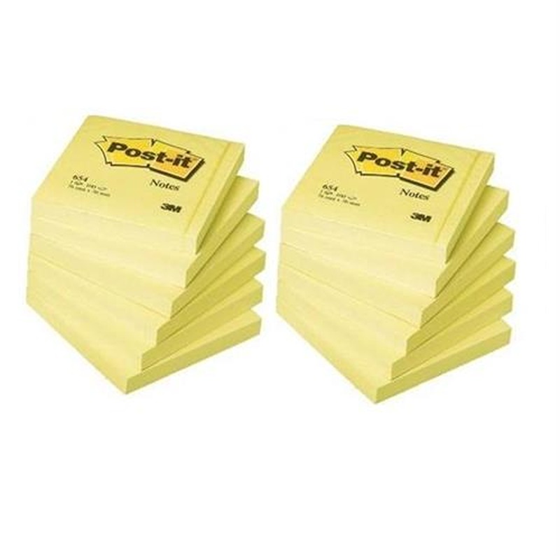 POST IT 654 76x76 GIALLO FG100  /12