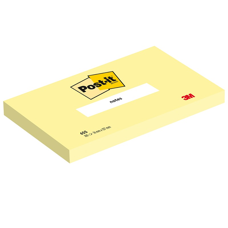 POST IT 655 76X127 GIALLO CANARINO  FG100