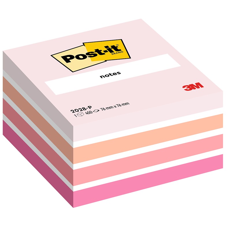 POST IT 2028-P 76X76 CUBO ROSA 450FG