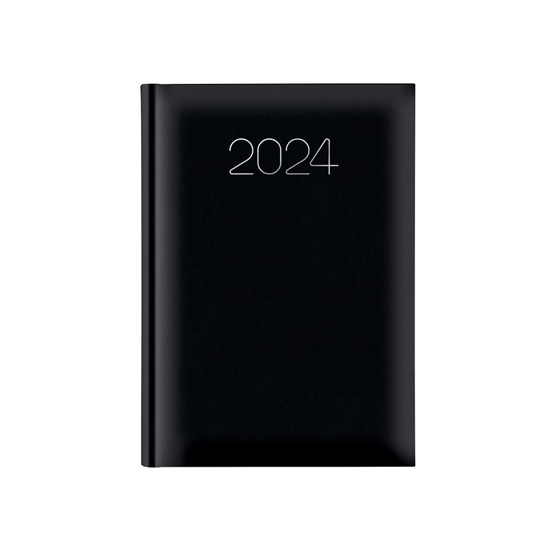 AGENDA SETTIMANALE GOMMATO 17X24 NERO